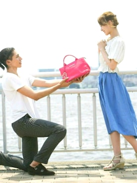 「アイテム（トートバッグ）」を使った、TMCさん（レディース・167cm・10代）の夏コーディネート