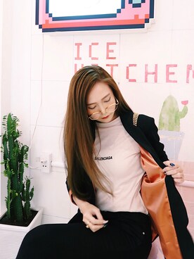 「blazer」｜「アイテム（その他アウター）」を使った、Lương Huệ Đàoさん（レディース・167cm）の秋コーディネート