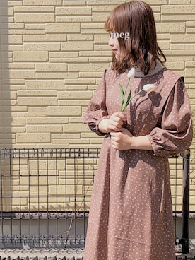 「アイテム（ワンピース/ドレス）」を使った、meg   ︎︎☺︎さん（レディース・153cm・10代）の秋コーディネート