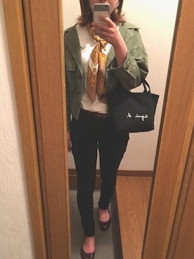 「Bleu Bleuet（ブルーブルーエ）のアイテム（ジャケット/アウター）」を使った、anaさん（レディース・168cm）の夏コーディネート