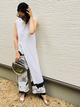 TOMOMIさん（レディース・168cm）の夏コーディネート