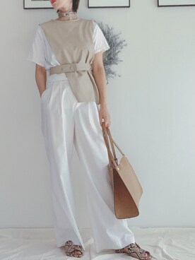 TOMOMIさん（レディース・168cm）の夏コーディネート