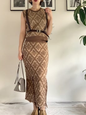 「HaaT（ハート）のアイテム」を使った、TOMOMIさん（レディース・168cm）の夏コーディネート