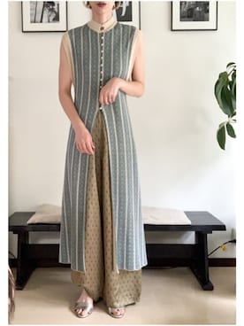 「muller of yoshiokubo（ミュラーオブヨシオクボ）のアイテム（その他パンツ）」を使った、TOMOMIさん（レディース・168cm）の夏コーディネート