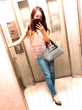 「MARC JACOBS（マークジェイコブス）のアイテム（タンクトップ）」を使った、e-naさん（レディース・156cm）の秋コーディネート