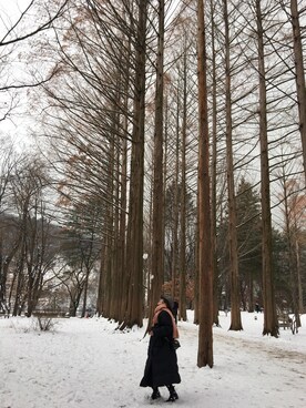 「8seconds（エイトセカンズ）のアイテム（ダウンジャケット/コート）」を使った、youreika1218さん（レディース・154cm）の冬コーディネート