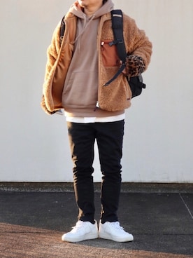 「UNITED ARROWS（ユナイテッドアローズ）のアイテム（手袋）」を使った、タケヒロールさん（メンズ・165cm）の冬コーディネート