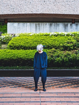 「ISSEY MIYAKE（イッセイミヤケ）のアイテム（ジャケット/アウター）」を使った、hakuhatsukunさん（メンズ・171cm）の春コーディネート