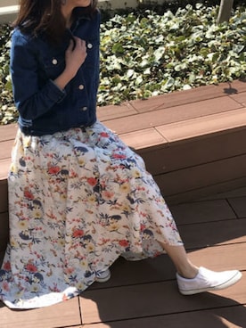 「3coins（3coins）のアイテム（アクセサリー）」を使った、ikuさん（レディース・161cm）の春コーディネート