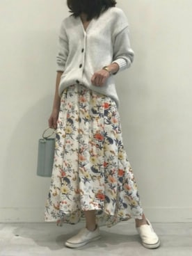 「SUPERGA（スペルガ）のアイテム」を使った、ikuさん（レディース・161cm）の春コーディネート
