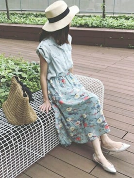 「アイテム（スカート、その他）」を使った、ikuさん（レディース・161cm）の春コーディネート