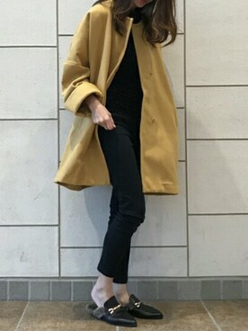 「copine」｜「アイテム（その他アウター）」を使った、ikuさん（レディース・161cm）の秋コーディネート