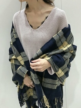 「copine（コピン）のアイテム（ニット/セーター）」を使った、ikuさん（レディース・161cm）の秋コーディネート