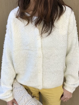 「アイテム（カーディガン/ボレロ、その他）」を使った、ikuさん（レディース・161cm）の冬コーディネート