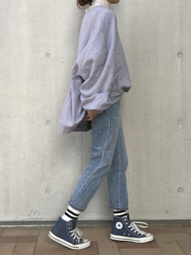 「アイテム（スウェット、その他）」を使った、ikuさん（レディース・161cm）の冬コーディネート