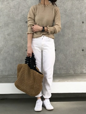 「copine」｜「アイテム（その他）」を使った、ikuさん（レディース・161cm）の春コーディネート