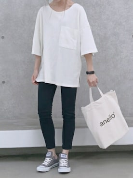 「ワッフル」｜ikuさん（レディース・161cm）の夏コーディネート