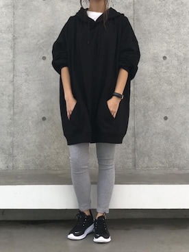 「アイテム（レギンス/スパッツ）」を使った、ikuさん（レディース・161cm）の秋コーディネート