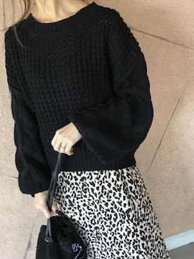 「レオパードスカート」｜ikuさん（レディース・161cm）の秋コーディネート