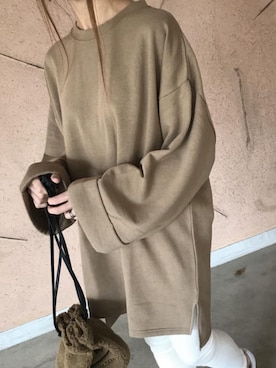 「アイテム（レギンス/スパッツ）」を使った、ikuさん（レディース・161cm）の冬コーディネート