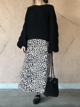 「アイテム（レギンス/スパッツ）」を使った、ikuさん（レディース・161cm）の冬コーディネート