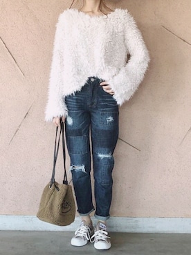 「copine（コピン）のアイテム」を使った、ikuさん（レディース・161cm）の冬コーディネート