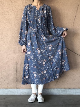 「アイテム（レギンス/スパッツ）」を使った、ikuさん（レディース・161cm）の冬コーディネート