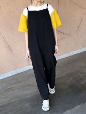 「平成最後のWEARISTAセンバツ」｜「アイテム（オールインワン・サロペット）」を使った、ikuさん（レディース・161cm）の春コーディネート