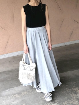 「アイテム（スカート、その他）」を使った、ikuさん（レディース・161cm）の春コーディネート