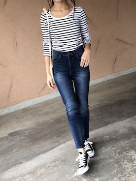 「アイテム（ピアス（両耳用））」を使った、ikuさん（レディース・161cm）の夏コーディネート