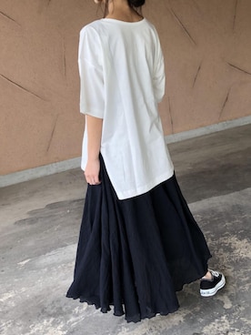 「アイテム（Tシャツ/カットソー、その他）」を使った、ikuさん（レディース・161cm）の夏コーディネート