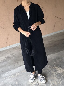 「アイテム（ボディバッグ/ウエストポーチ）」を使った、ikuさん（レディース・161cm）の秋コーディネート