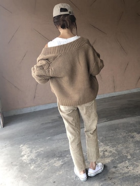 「QUEENHEAD（クイーンヘッド）のアイテム」を使った、ikuさん（レディース・161cm）の秋コーディネート