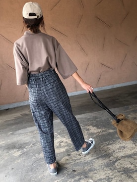 「チェック柄に恋してる」｜ikuさん（レディース・161cm）の秋コーディネート