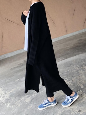 「アイテム（カーディガン/ボレロ、その他）」を使った、ikuさん（レディース・161cm）の冬コーディネート