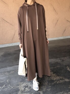 「copine」｜「アイテム（ワンピース/ドレス）」を使った、ikuさん（レディース・161cm）の冬コーディネート