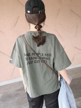 「copine」｜「アイテム（デニムジャケット）」を使った、ikuさん（レディース・161cm）の冬コーディネート