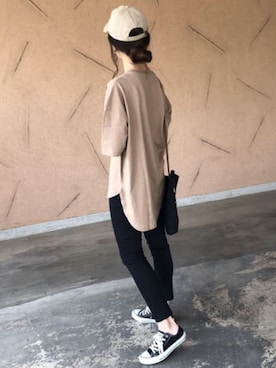 「QUEENHEAD（クイーンヘッド）のアイテム」を使った、ikuさん（レディース・161cm）の春コーディネート