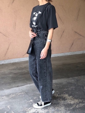 「アイテム（バングル/リストバンド）」を使った、ikuさん（レディース・161cm）の春コーディネート