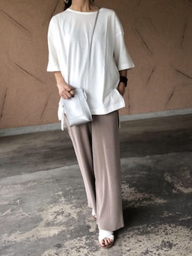 「アイテム（バングル/リストバンド）」を使った、ikuさん（レディース・161cm）の夏コーディネート