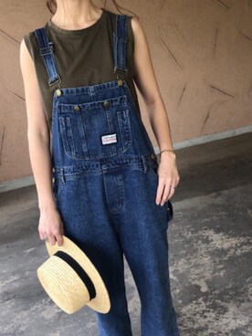 「copine」｜「アイテム（サロペット/オーバーオール）」を使った、ikuさん（レディース・161cm）の秋コーディネート