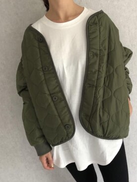 「copine」｜「アイテム（その他アウター）」を使った、ikuさん（レディース・161cm）の秋コーディネート