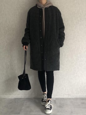 「copine」｜「アイテム（その他アウター）」を使った、ikuさん（レディース・161cm）の秋コーディネート