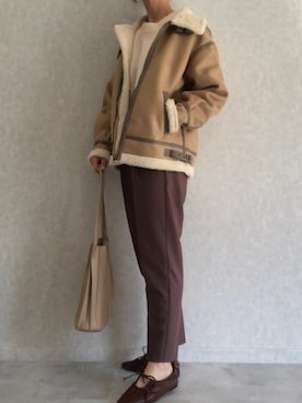 「Fabby fabby（ファビィーファビィー）のアイテム」を使った、ikuさん（レディース・161cm）の秋コーディネート