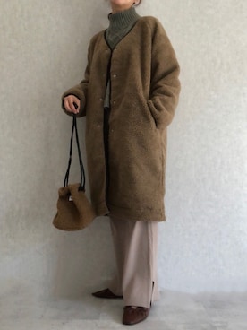 「Fabby fabby（ファビィーファビィー）のアイテム」を使った、ikuさん（レディース・161cm）の秋コーディネート