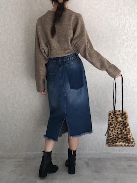 「Fabby fabby（ファビィーファビィー）のアイテム」を使った、ikuさん（レディース・161cm）の秋コーディネート