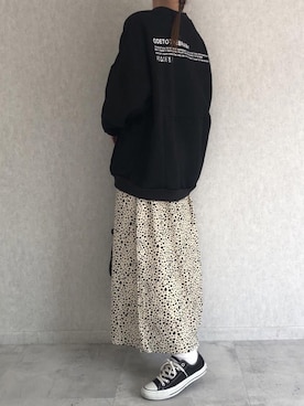 「アイテム（スカート、その他）」を使った、ikuさん（レディース・161cm）の秋コーディネート