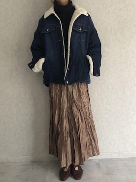 「Fabby fabby（ファビィーファビィー）のアイテム」を使った、ikuさん（レディース・161cm）の秋コーディネート