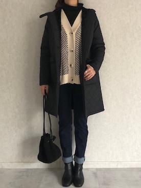 「Fabby fabby（ファビィーファビィー）のアイテム」を使った、ikuさん（レディース・161cm）の冬コーディネート