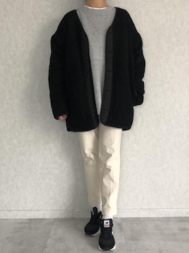 「copine」｜「アイテム（その他アウター）」を使った、ikuさん（レディース・161cm）の冬コーディネート